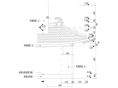 61古建檐口大样 施工图