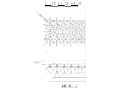 66角柱柱头斗拱 施工图