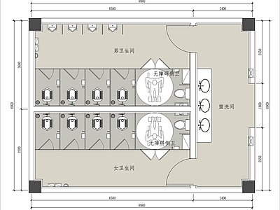 卫生间平面图