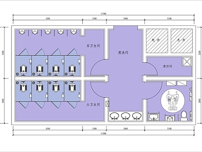 卫生间平面图