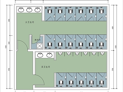 卫生间平面图