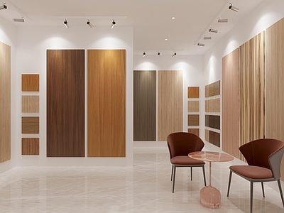 现代板材店 建材店 木板店 板材展厅