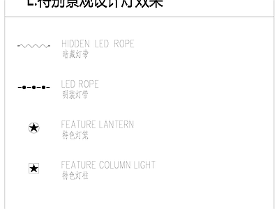 灯具及给排水符号 施工图