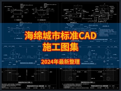 海绵城市标准CA 施工图 景观 规划设计