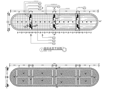 镜面水 施工图 水池
