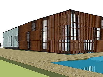 现代展览馆建筑