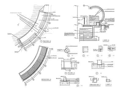 景观亭详图 施工图