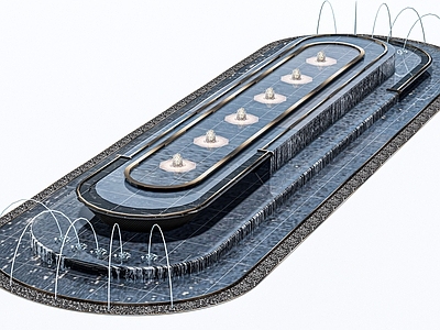 现代喷泉 水池 水景 涌泉