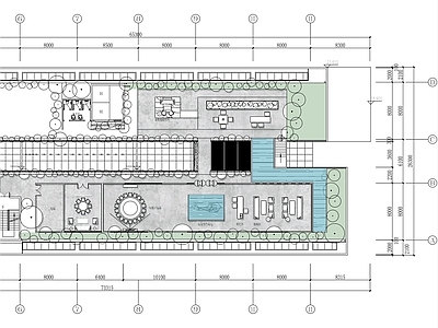 1000㎡屋顶花园会所全 施工图