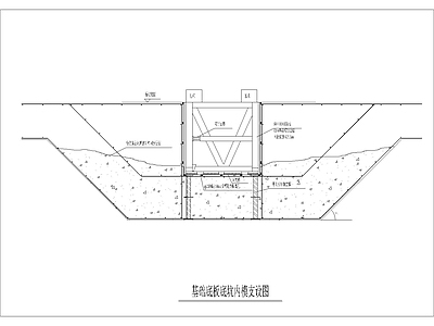 基础底版底坑内模支设图 施工图