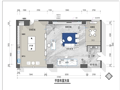 160㎡公司接待娱乐会 施工图