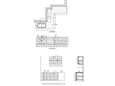 餐厅橱柜大样图 施工图