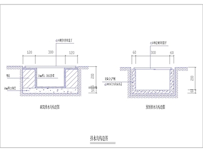 排水沟构造图 施工图