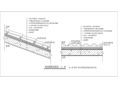 坡屋面构造做法详图 施工图