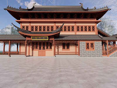 中式寺庙建筑