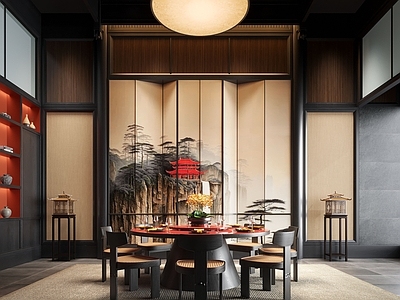 新中式餐厅包间