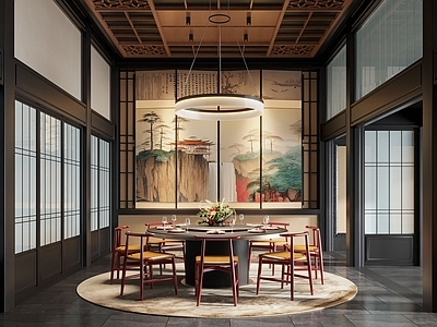 新中式餐厅包间