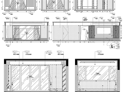 家装电视沙发背景墙客厅墙卧室墙设计素材 施工图