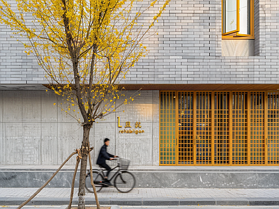 干净氛围商业外景街景