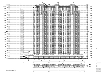 高层现代风格住宅区规划及单体建筑设计 施工图