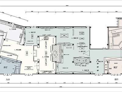 蘭亭書法博物馆展厅平面图 施工图