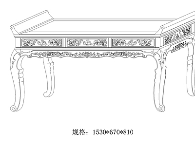 玄关桌 施工图