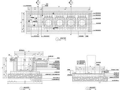 拖把池与分类垃圾点详图 施工图 景观小品