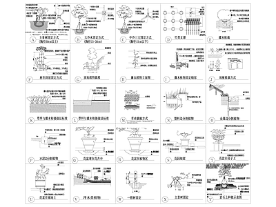 植物种植详图 施工图
