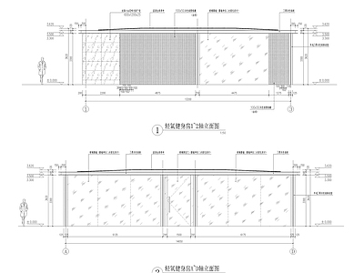 特色室外氢氧健身房详 施工图 医院疗养景观