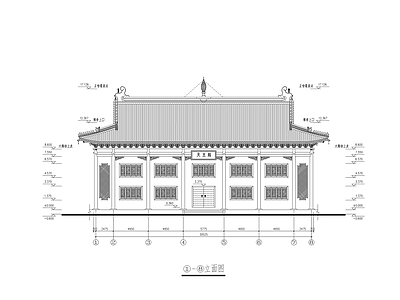 洗心禅寺天王 施工图 古建