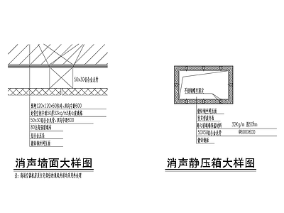 消声墙面大样图 施工图