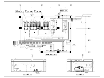 制冷机房大样图 施工图