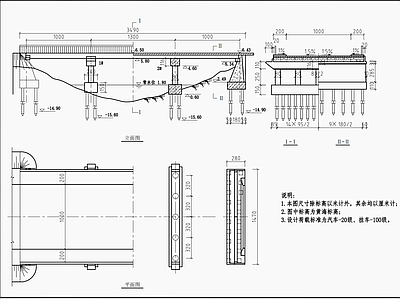 桥梁总体布置图 施工图