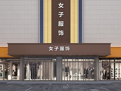 现代门头 新中式头 现代店头店招 外立面广告位光告墙广告位