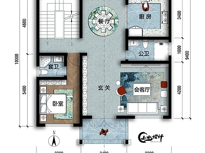 三层农村自建房10米面宽10米进深 施工图