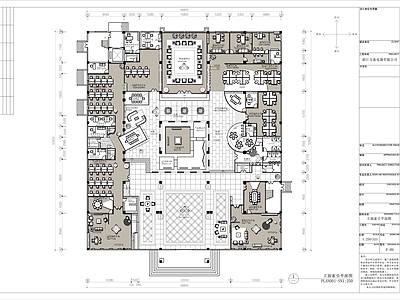 2000㎡现代设计感办公室全 施工图