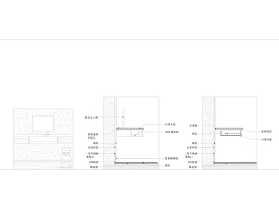 常见柜子平立剖面图二 施工图 家具节点 家具节点详图