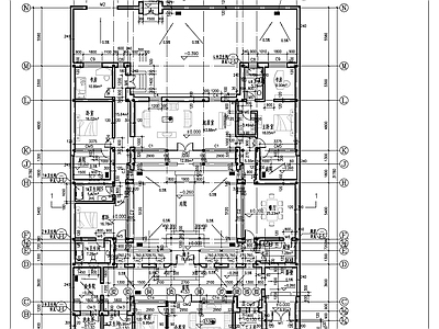 单层四合院住宅建筑图 施工图