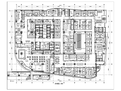 4000平KTV布局平面图 施工图