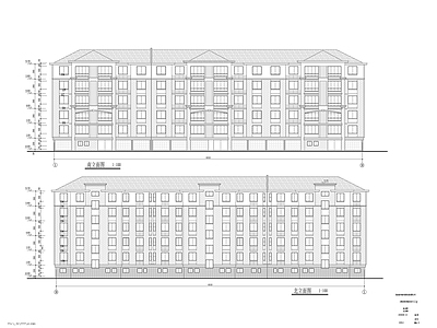 花苑六层住宅楼建筑扩初图 施工图