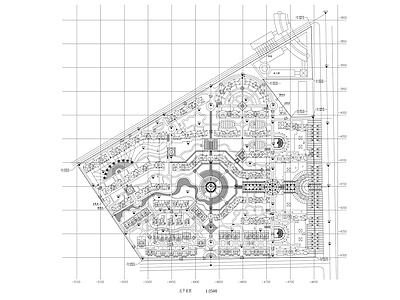 阳光居住区规划总平面图 施工图 区域规划