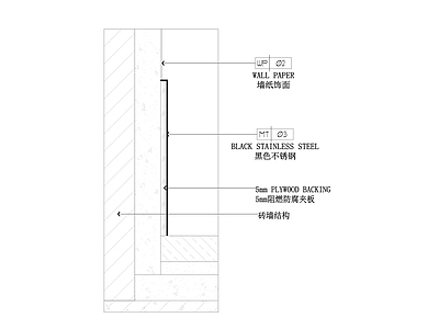 墙纸墙布节点详图 施工图 通用节点