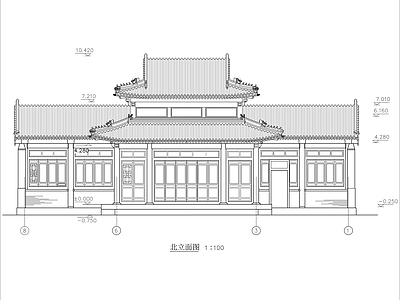 中式古建 殿阁 寺庙 建筑结构 施工图