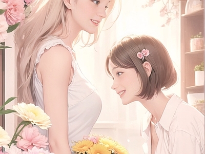 母亲节国潮插画母爱