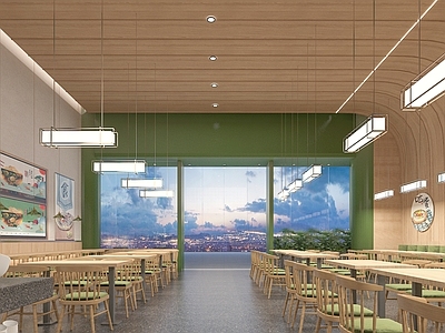 现代快餐店