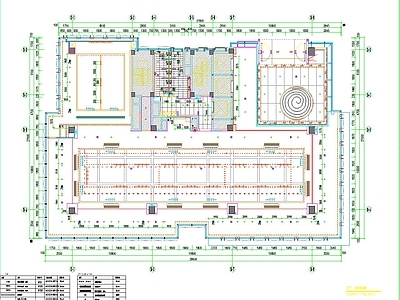 4层办公楼大楼平面 施工图