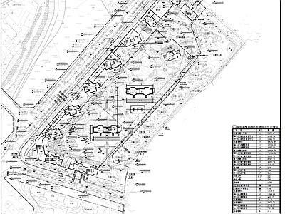 现代高层居住建筑人防地下车库 施工图