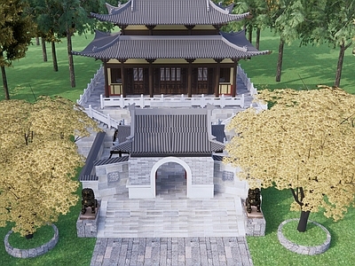 土地庙 寺庙 庵 道观 中式古建