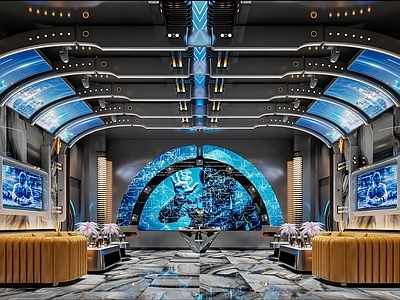 PARTY包房 VIP包房 现代风格PARTY包房 派对房 KTV包房 KTV派对房 施工图