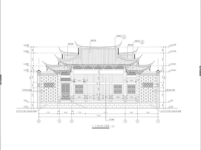 中式戏台大样 施工图